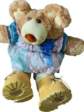 Vintage 80s Furskins Plush Bear Xavier Roberts 23" Outfit Teddy Toy
